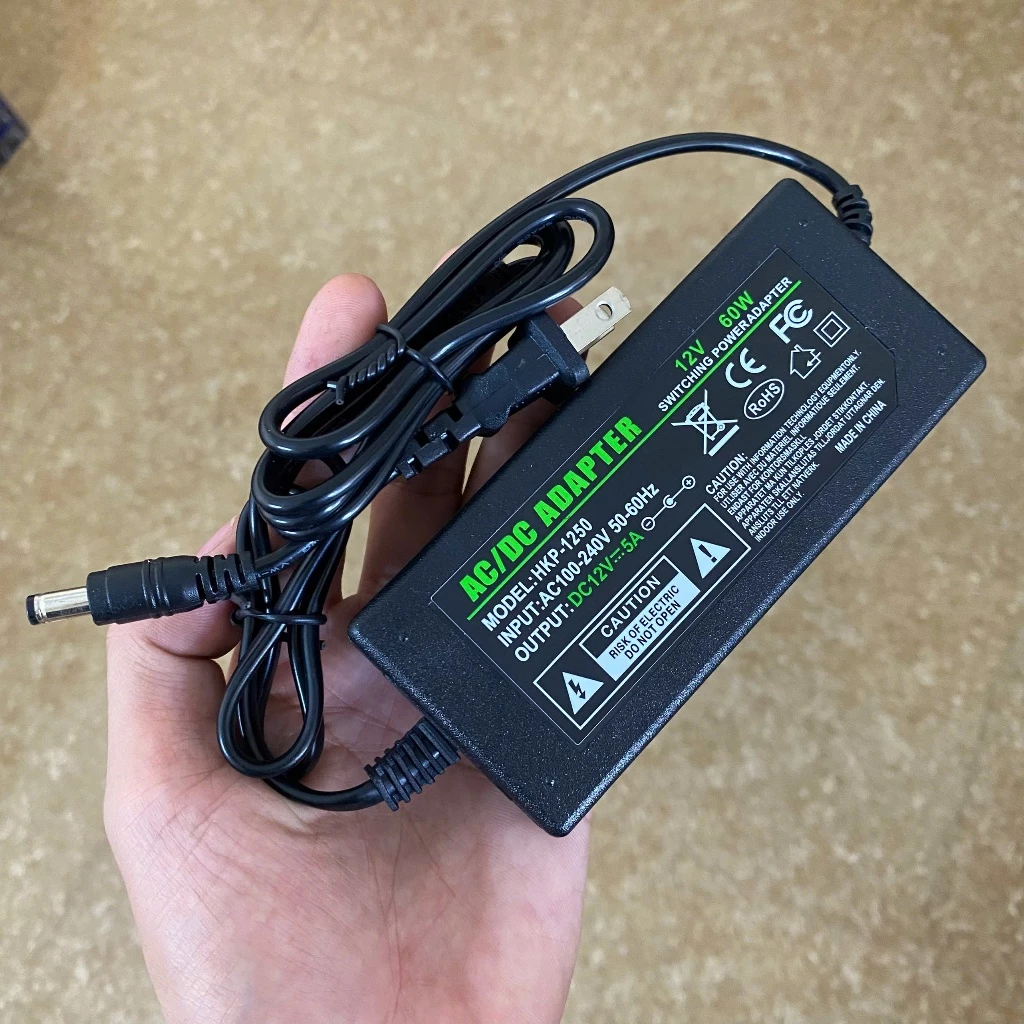 Adapter nguồn 12V 5A 12v5a mới nguồn Cho Đèn LED, Camera