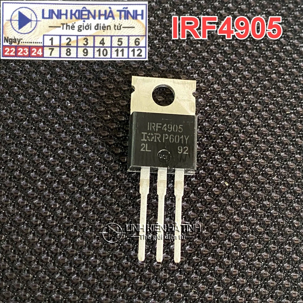 MOSFET IRF4905 4905 kênh P 74A 55V TO-220 mới - AC19 MOSFET IRF4905 4905 kênh P 74A 55V TO-220 mới - AC19