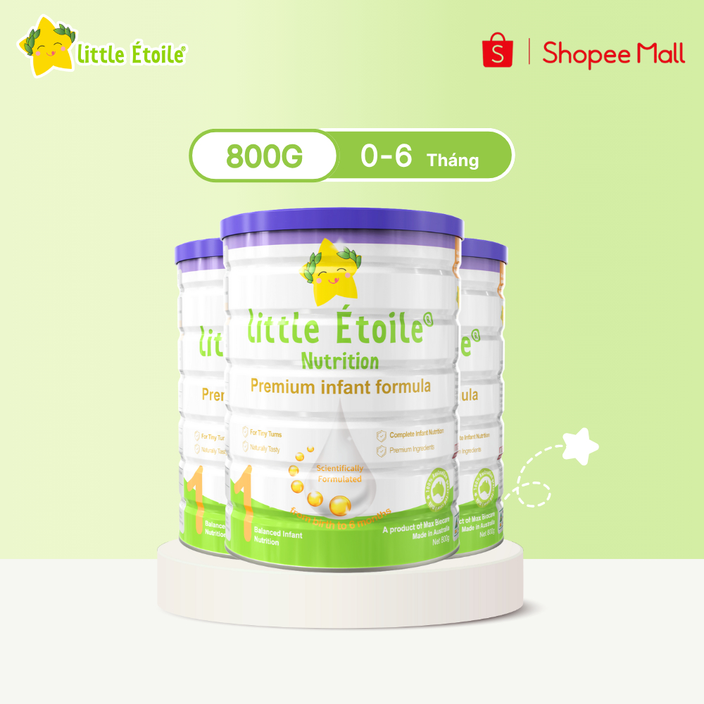 Combo 3 lon sữa công thức Ngôi Sao Nhỏ Little Étoile số 1 phát triển toàn diện 800g
