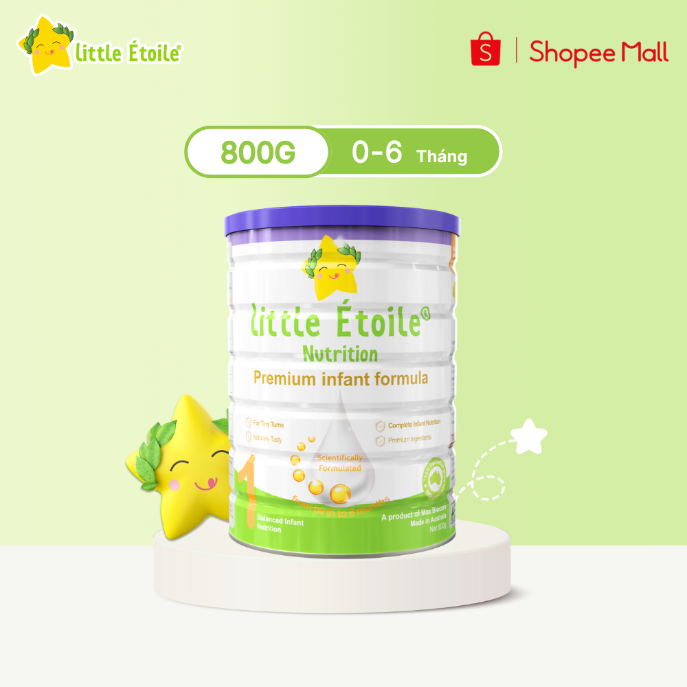 Sữa công thức Ngôi Sao Nhỏ Little Étoile số 1, 2, 3, 4 phát triển toàn diện 800g
