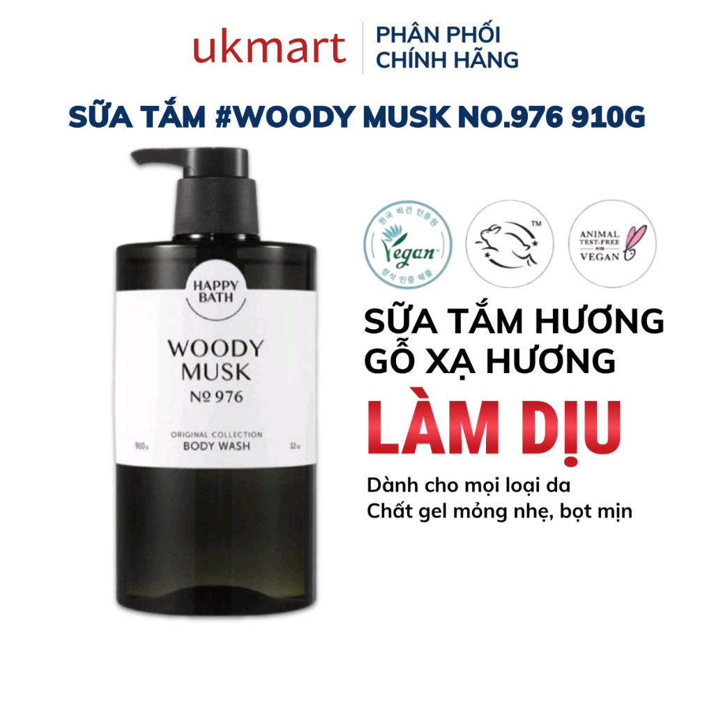 Sữa tắm Happy Bath Hàn Quốc 900g 1200g (Happy cao cấp 910G