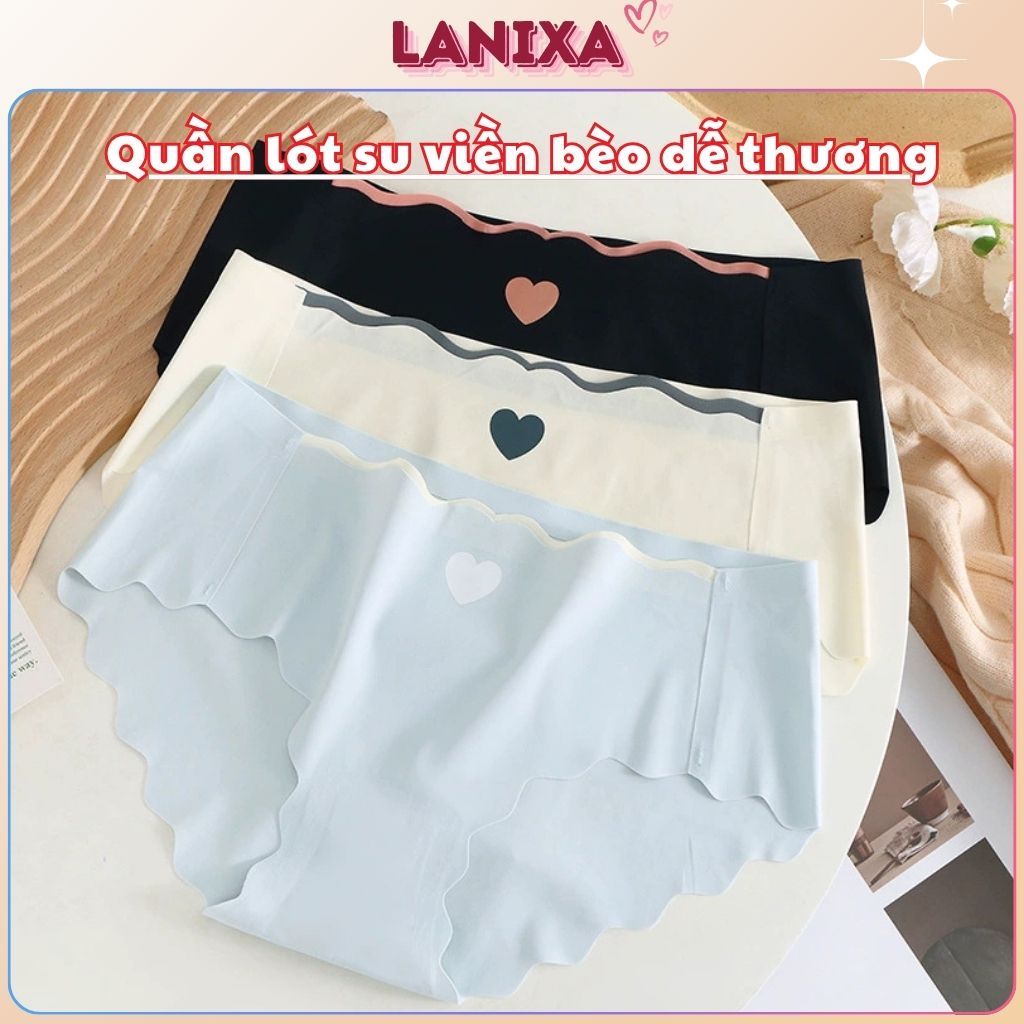 Quần lót nữ su thun lạnh cao cấp thoáng mát không đường may chống lộ viền LANIXA L8520