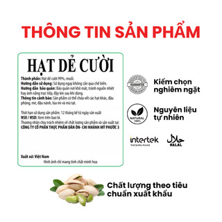 Hạt Dẻ Cười Muối Dan D Pak I Pistachios Salted I 160g