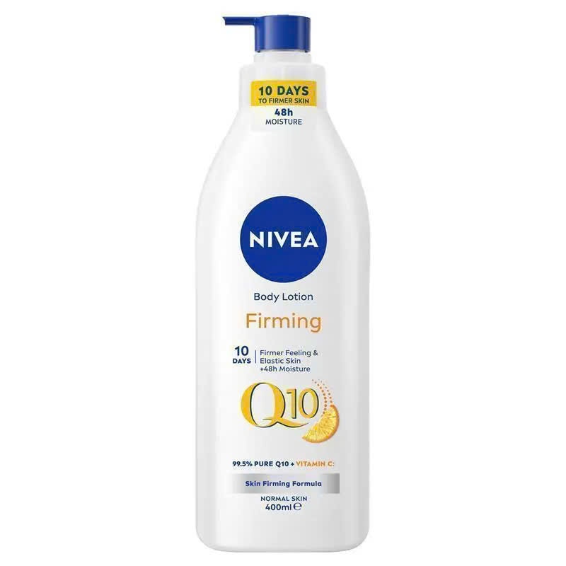 Lotion dưỡng ẩm chuyên sâu cho da khô NIVEA Body Firming Lotion Q10 Plus Vitamin C Dry Skin 400ml