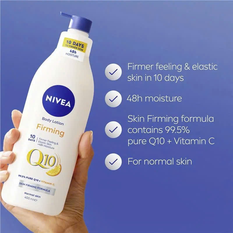 Lotion dưỡng ẩm chuyên sâu cho da khô NIVEA Body Firming Lotion Q10 Plus Vitamin C Dry Skin 400ml