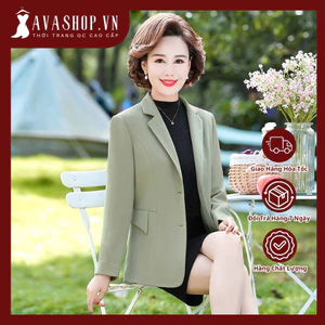 Áo Khoác Vest Trung Niên Mềm Đẹp Cao Cấp AV45