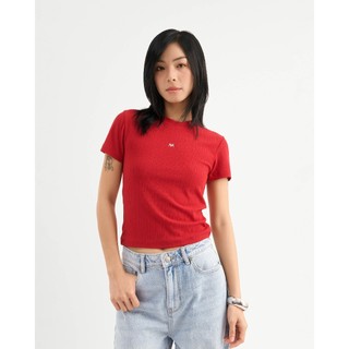 Áo Thun Tay Ngắn Nữ Nhãn Metal Form Fitted - Routine 10F25TSSW006