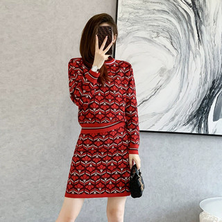 Set Đầm Len Dệt Kim Thời Trang Cao Cấp AL56