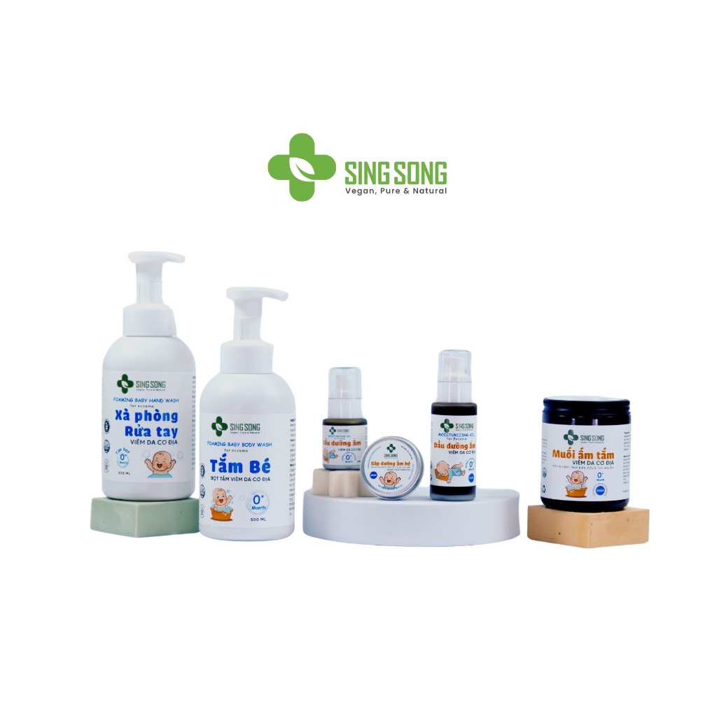 Muối Tắm Singsong. Giữ Ấm cơ thể  Viêm Da Cơ Địa - 200gr