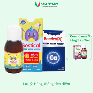 Canxi Bestical chính hãng hỗ trợ tăng chiều cao cho bé, Bestical X canxi hữu cơ cho bé