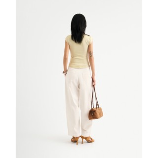 Quần Kaki Nữ Lưng Liền Form Cocoon - Routine 10S25PCAW005
