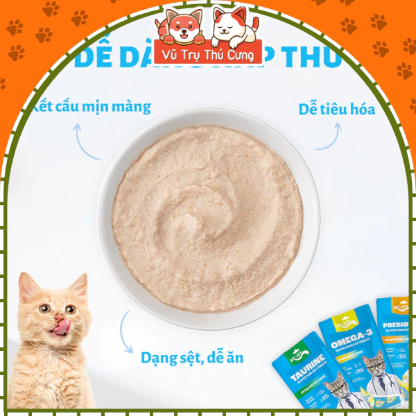 HỘP 50 THANH Súp Thưởng Cho Mèo Mượt Lông, Hỗ Trợ Tiêu Hóa Mr.Vet