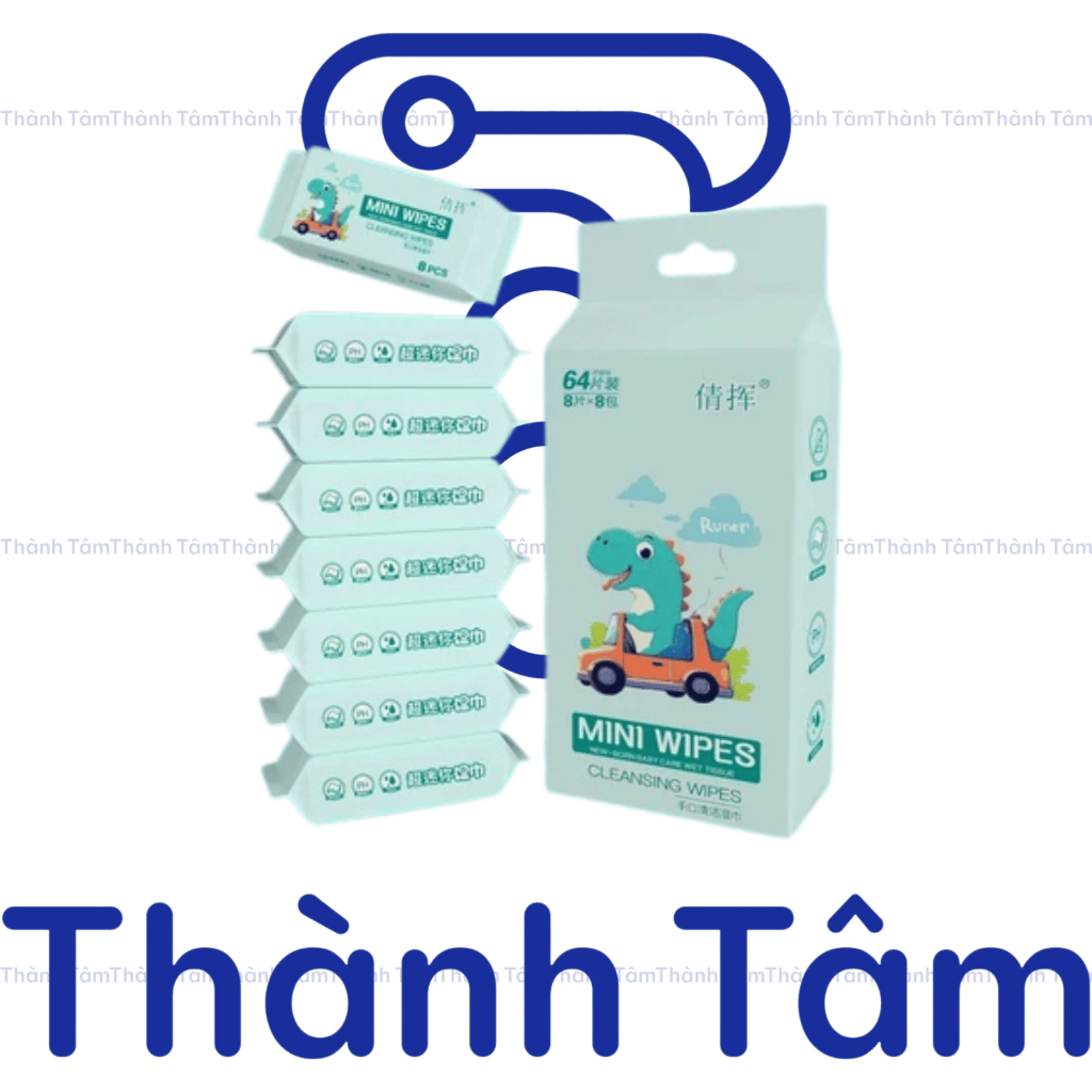 Khăn Giấy Ướt Mini Bỏ Túi Hoạt Hình ( Màu Random ) - Bịch/ 8 Gói ...