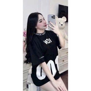 Áo phông in chữ DSQU áo đôi nam nữ oversize