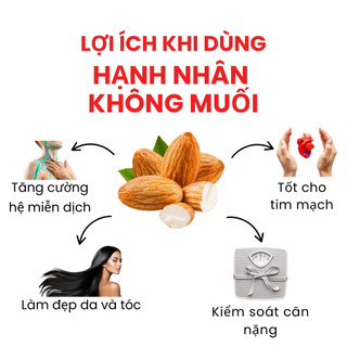 Hạnh Nhân Không Muối Dan D Pak I Almonds Unsalted I 170g