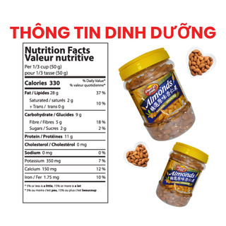 [MUA 1 TẶNG 3 - mô tả ở hình] Hạnh Nhân Không Muối Dan D Pak I Almonds Unsalted I 1kg