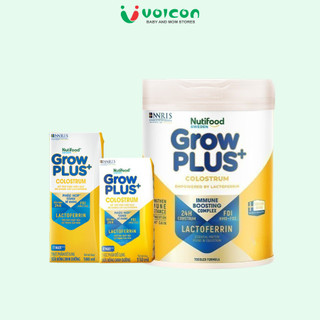 Sữa Bột GrowPLUS+ Colostrum Lactoferrin Nutifood Hỗ Trợ Đề Kháng Và Tiêu Hóa Cho Bé Lon 800g