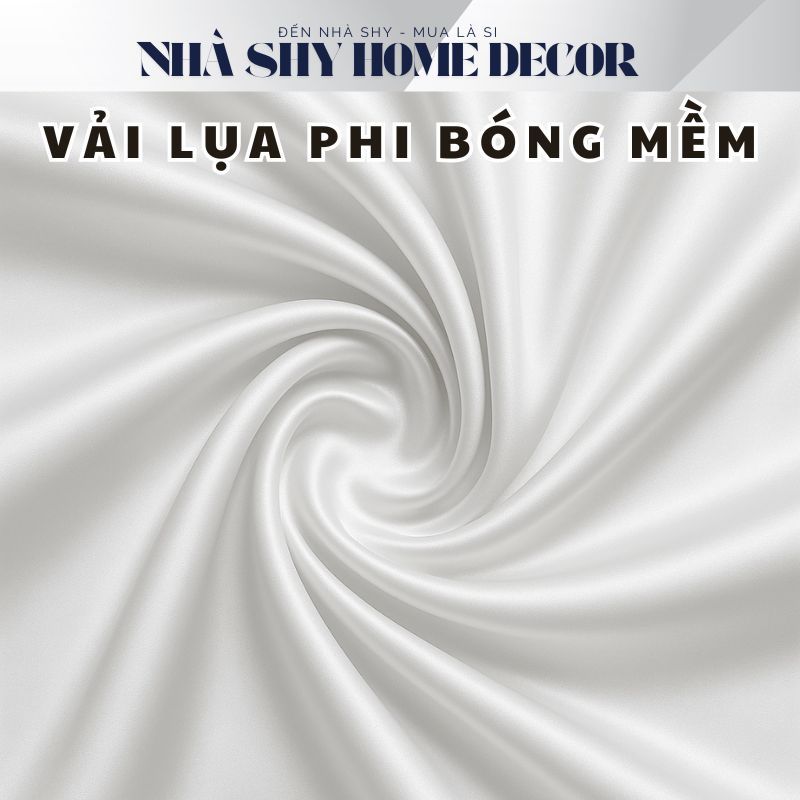 Nền Vải Lụa Phi Bóng Màu Trắng - Phông Nền Chụp Ảnh - Nhà Shy Home Decor