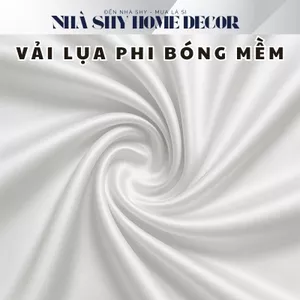 Nền Vải Lụa Phi Bóng Màu Trắng - Phông Nền Chụp Ảnh - Nhà Shy Home Decor