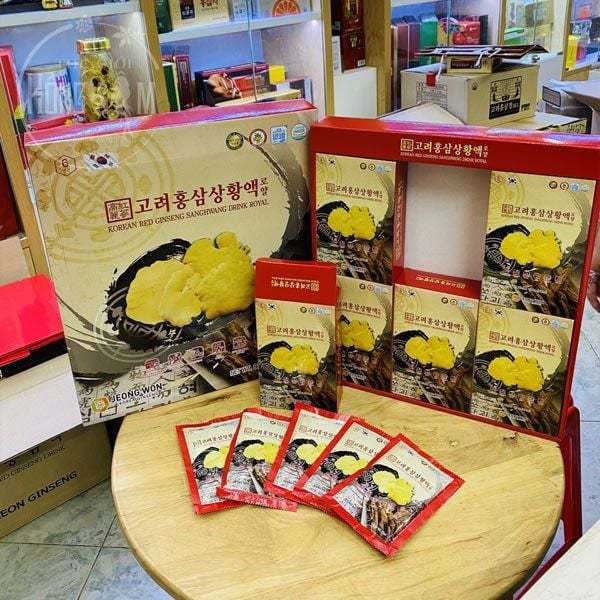 Nước Hồng Sâm Nấm Thượng Hoàng Hàn Quốc Jeong won 30 gói 80ml ( hàng mới về )