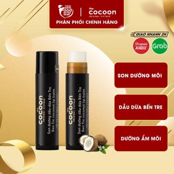 Son dưỡng môi chiết xuất dầu dừa Bến Tre Cocoon Ben Tre Coconut Lip Balm