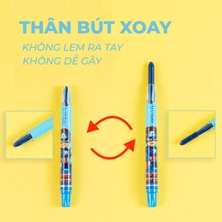 [Sale 50%]  Bút Sáp Vặn Sáp Màu Hữu Cơ Có Vỏ Nhựa Bảo Vệ Khó Gãy, Không Bẩn Tay, Màu Tươi Sáng, Mịn, An Toàn