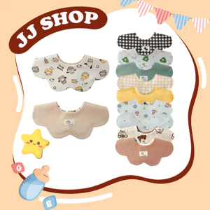 Yếm Tròn Vải Cotton 2 Mặt BEBEBONGBONG Cho Bé