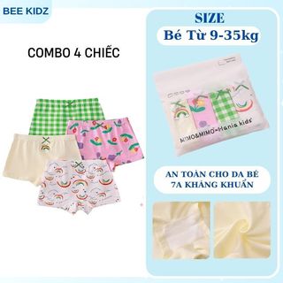 Quần Lót Cho Bé Gái, Quần Lót Cho Bé Gái Chất Liệu Cotton Kháng Khuẩn Họa Tiết Dễ Thương