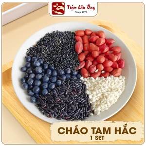 Cháo tam hắc, bí quyết dưỡng tóc từ ngũ cốc truyền thống, gạo lứt, mè đen, đậu đen - Tiệm Lãn Ông