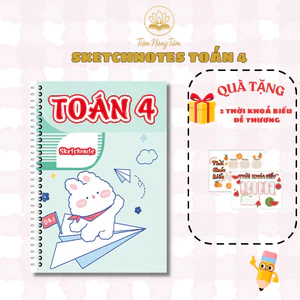 Sổ Tay Sketchnote Toán 4 - Tổng Hợp Kiến Thức Toán 4 Dễ Hiểu, Ôn Tập Hiệu Quả