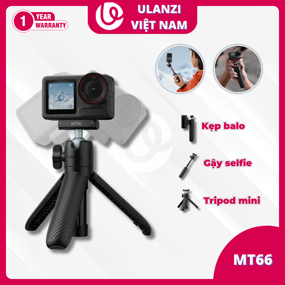 ULANZI MT66 Tripod Action Camera, 3 Trong 1, dài tối đa 24cm - Hàng ...