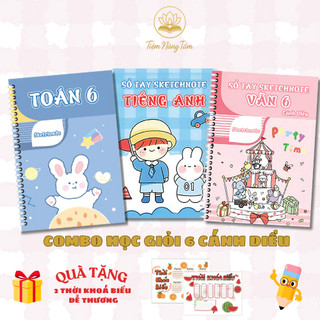 COMBO SIÊU ƯU ĐÃI Sổ Tay Học Giỏi TOÁN - VĂN - ANH - Tổng Hợp Kiến Thức Hiệu Quả