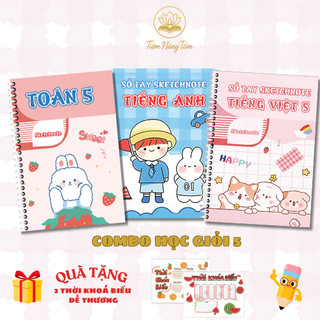 COMBO SIÊU ƯU ĐÃI Sổ Tay Học Giỏi TOÁN - VĂN - ANH - Tổng Hợp Kiến Thức Hiệu Quả
