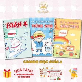 COMBO SIÊU ƯU ĐÃI Sổ Tay Học Giỏi TOÁN - VĂN - ANH - Tổng Hợp Kiến Thức Hiệu Quả