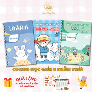 COMBO SIÊU ƯU ĐÃI Sổ Tay Học Giỏi TOÁN - VĂN - ANH - Tổng Hợp Kiến Thức Hiệu Quả