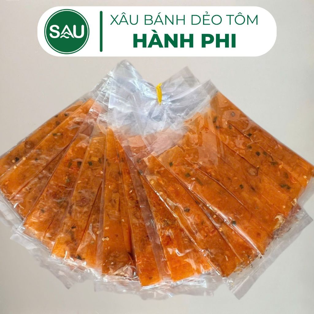 Xâu Bánh Tráng Dẻo Tôm Cuộn Hành Phi - Mỗi Bịch 5 Cuộn, Chuẩn Vị Tây Ninh | SÂU BÁNH TRÁNG