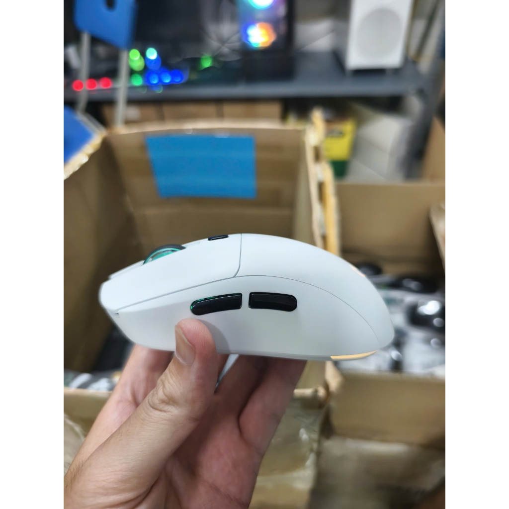 Chuột Gaming Không Dây HXSJ T20 2.4GHz có thể sạc lại (Màu Trắng) 2.4GHz 6 nút điều chỉnh độ phân giải, IC quang PAW3212
