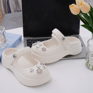 Dép mary jane, sục nữ đế cao 4cm kèm 14 Sticker Rabbit Mita kiểu sandal CSM-03