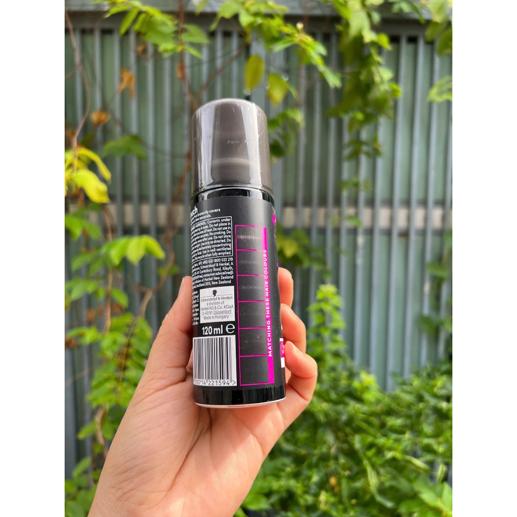 Xịt nhuộm phủ bạc Schwarzkopf root retoucher instant grey coverage