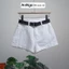Quần short jean nữ lưng cao ống rộng cá tính, chất jean không giãn Anngo - AT551