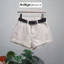 Quần short jean nữ lưng cao ống rộng cá tính, chất jean không giãn Anngo - AT551