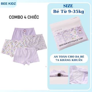 Quần Lót Bé Gái, Quần Lót Cho Bé Gái Kháng Khuẩn Chất Liệu Cotton Mềm Mịn