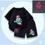 Set Bộ Thun Cotton Dễ Thương Cho Bé, Hình Bé Hồng Và Máy Game Xanh, Thoáng Mát Êm Ái Dễ Mặc (M 292)