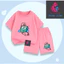 Set Bộ Thun Cotton Dễ Thương Cho Bé, Hình Bé Hồng Và Máy Game Xanh, Thoáng Mát Êm Ái Dễ Mặc (M 292)