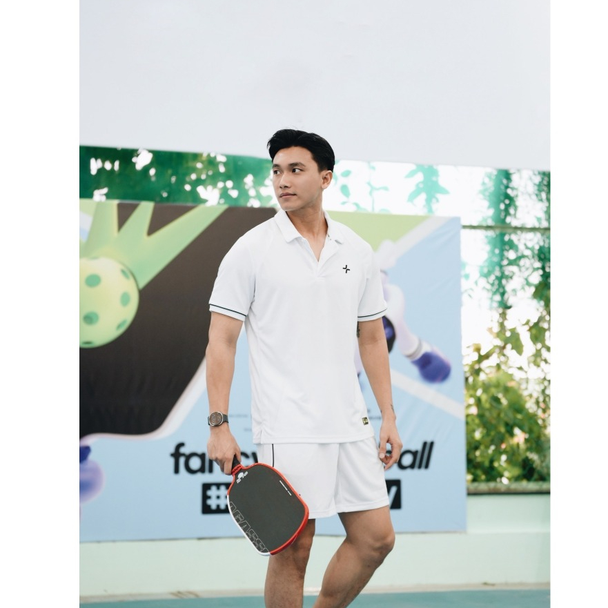 [TẶNG GEL CHỐNG NẮNG]Set đồ bộ thể thao nam Pickleball Áo Polo Exdry và Quần Dink Shot Essentials thấm hút Coolmate