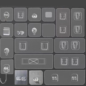 Set 5 miếng Dán Dự Phòng Kệ Dán Tường Kệ Tam Giác, Kệ Chữ Nhật