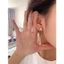 Bông tai bạc nữ đính đá cao cấp phong cách Hàn Quốc hiện đại sang chảnh dành cho nữ ChicEar Jewelry A531
