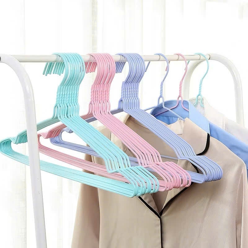 Combo 10 Móc quần áo 40cm móc kẹp quần áo chịu lực tốt - Móc Bọc Nhựa Sắc Màu