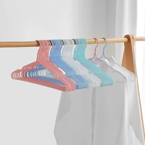 Combo 10 Móc quần áo 40cm móc kẹp quần áo chịu lực tốt - Móc Bọc Nhựa Sắc Màu