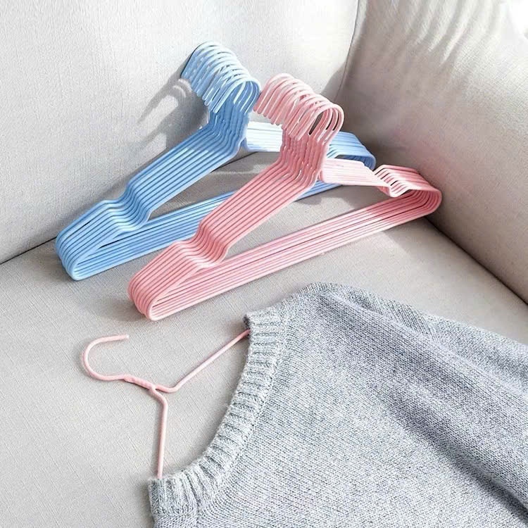 Combo 10 Móc quần áo 40cm móc kẹp quần áo chịu lực tốt - Móc Bọc Nhựa Sắc Màu